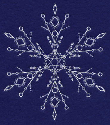 White Christmas Snowflake Glisten - Image 3