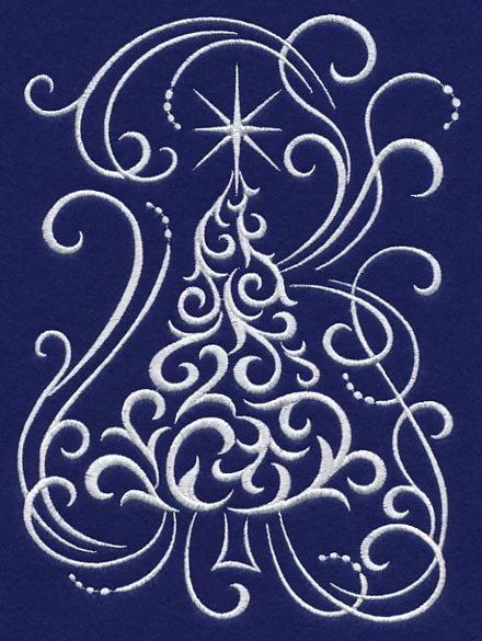 White Christmas Whimsical Tree - Image 2
