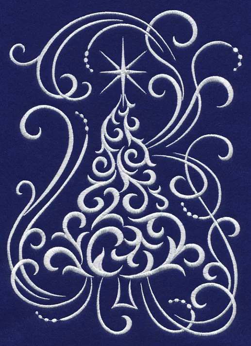 White Christmas Whimsical Tree - Image 4