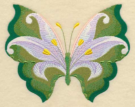 White Lily Butterfly in Watercolor - Image 2