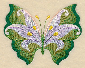 White Lily Butterfly in Watercolor - Image 3
