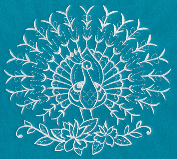 White Peacock (Whitework) - Image 2