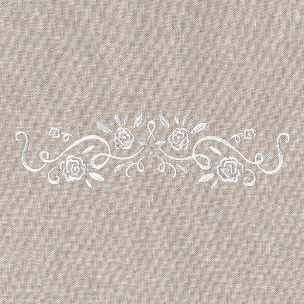 Whitework Floral Border - Image 3