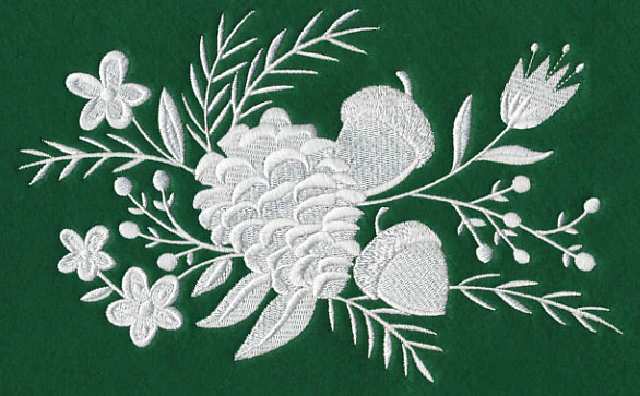 Whitework Pinecone Bouquet - Image 3