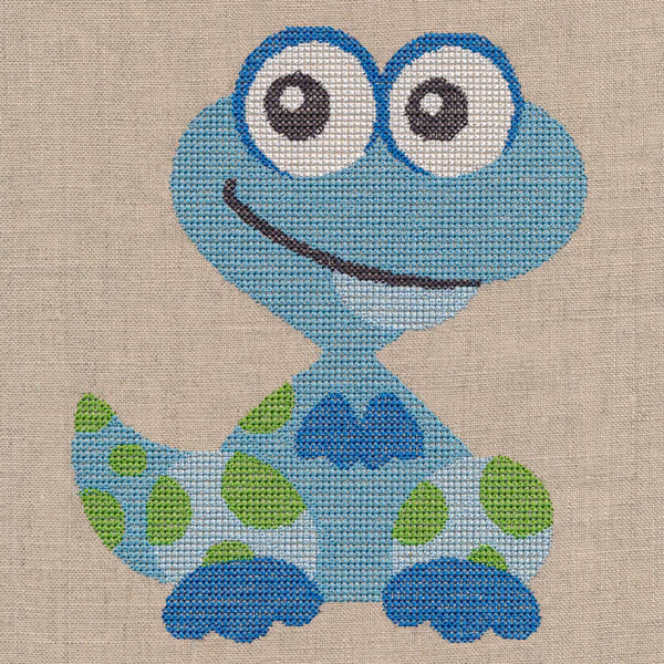 Wide-Eyed Baby Boy Dinosaur (Cross Stitch) - Image 8