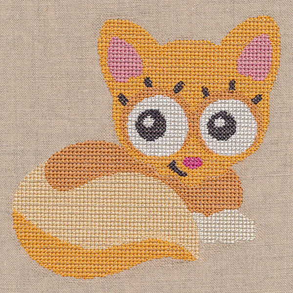 Wide-Eyed Baby Girl Kitten (Cross Stitch) - Image 2