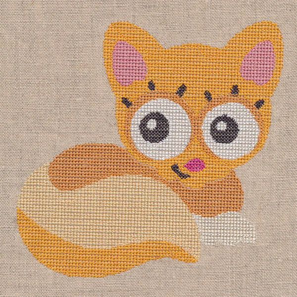 Wide-Eyed Baby Girl Kitten (Cross Stitch) - Image 4