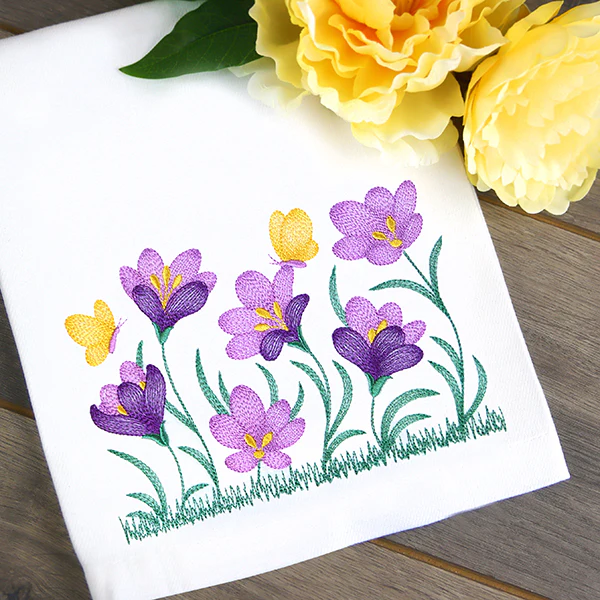 Wild and Blooming Crocus Border - Image 2