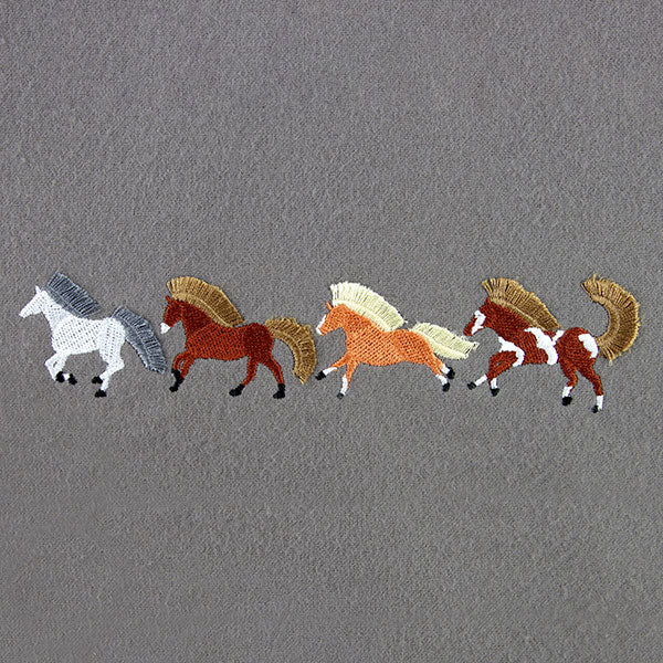 Wild and Free Horses Border (Fringe) - Image 2