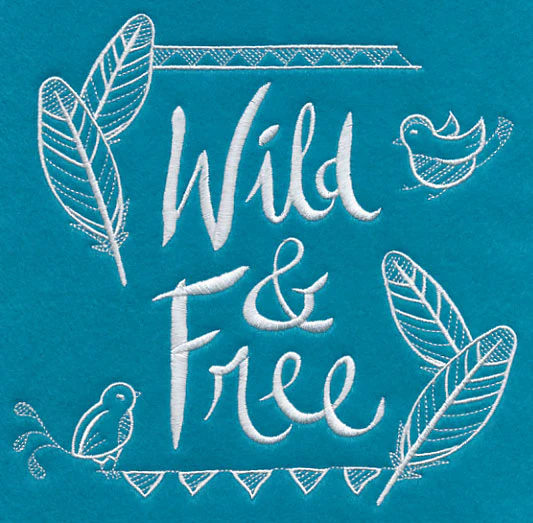 Wild and Free (Whitework) - Image 2
