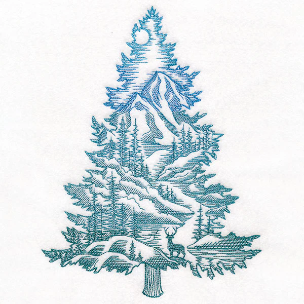 Wild Forest Tree Silhouette Scene - Image 4