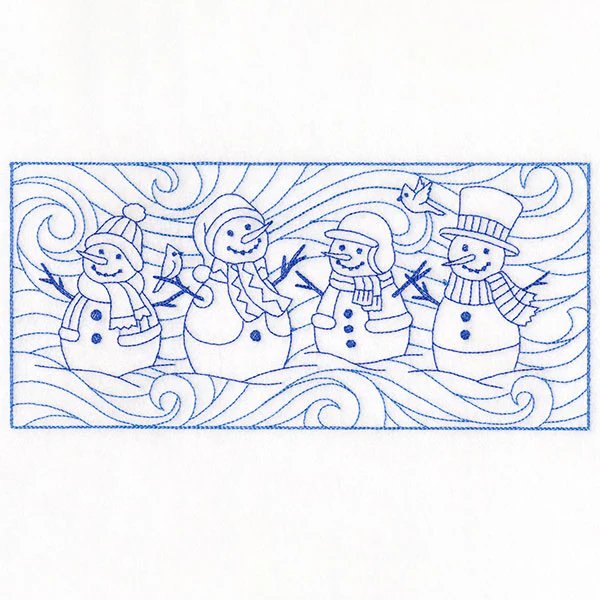 Wild Winter Snowmen Border (Double Run) - Image 3