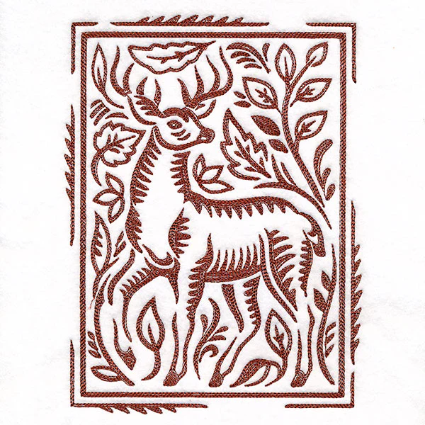 Wild Woodcuts - Fall Deer - Image 3