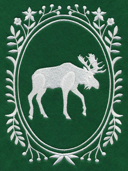 Wild Woodland Whitework Cameo - Moose - Image 2