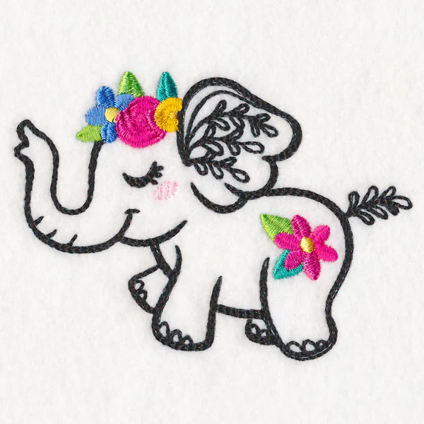 Wildflower Friends - Elephant - Image 3