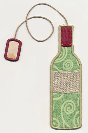 Wine Bottle Bookmark (In-the-Hoop) - Image 3