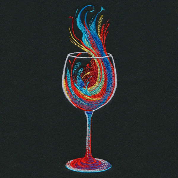 Wine Splash in Watercolor - Image 4