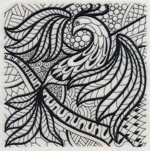 Winged Elegance (Blackwork) - Image 2