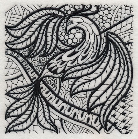 Winged Elegance (Blackwork) - Image 3