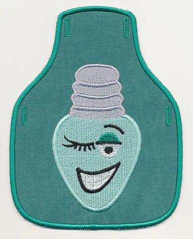 Winking Light Bottle Apron (In-the-Hoop)