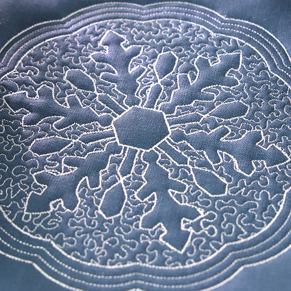Winter Beauty Snowflake (Trapunto) - Image 2