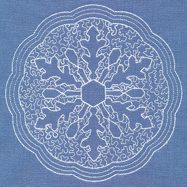 Winter Beauty Snowflake (Trapunto) - Image 5