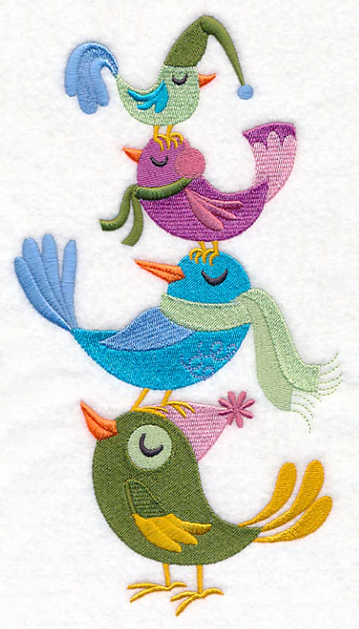 Winter Bird Stack