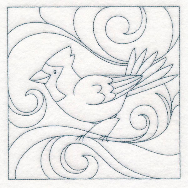 Winter Birds Quilting - Cardinal (Double Run) - Image 3