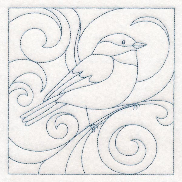 Winter Birds Quilting - Chickadee (Double Run) - Image 3