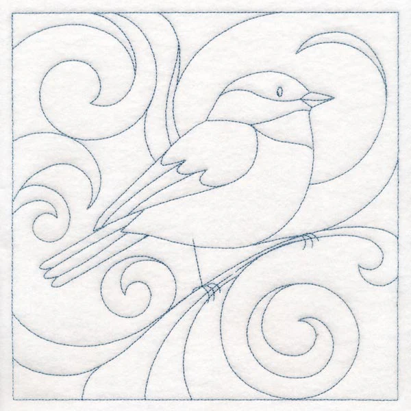 Winter Birds Quilting - Chickadee (Double Run) - Image 6