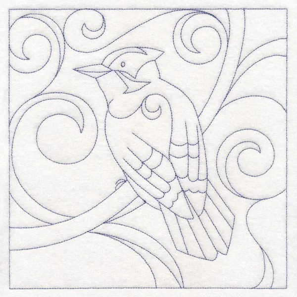 Winter Birds Quilting - Downy Woodpecker (Double Run)