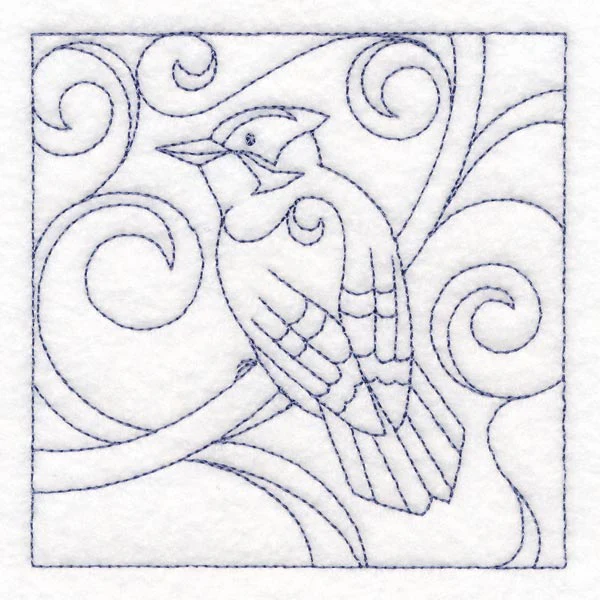 Winter Birds Quilting - Downy Woodpecker (Double Run) - Image 5