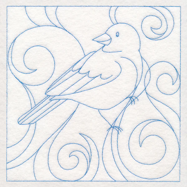 Winter Birds Quilting - Junco (Double Run)