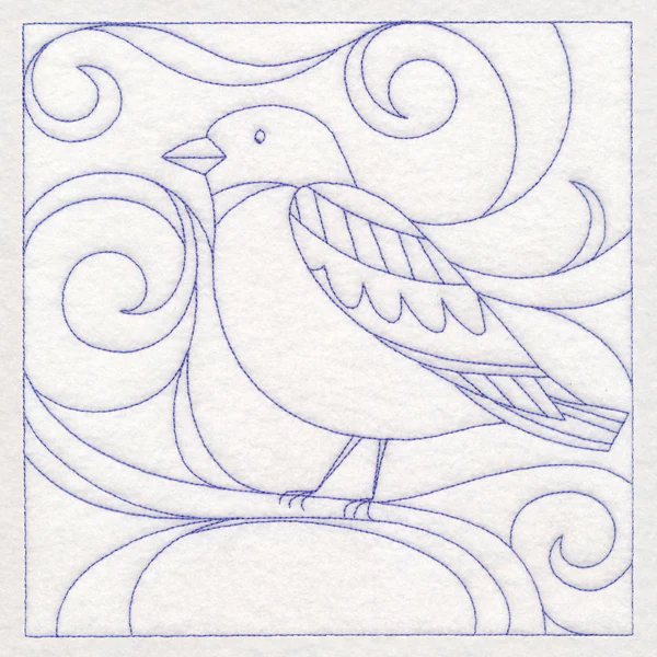 Winter Birds Quilting - Snow Bunting (Double Run)