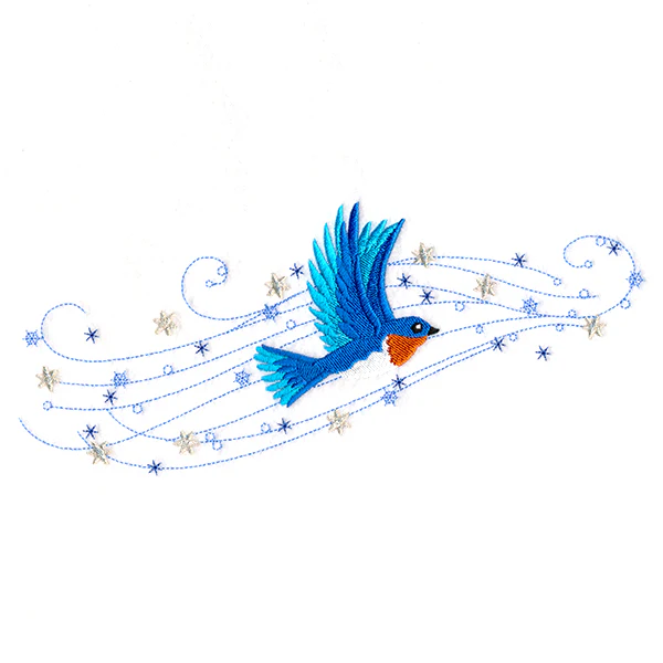 Winter Bluebird in Flight - Image 2