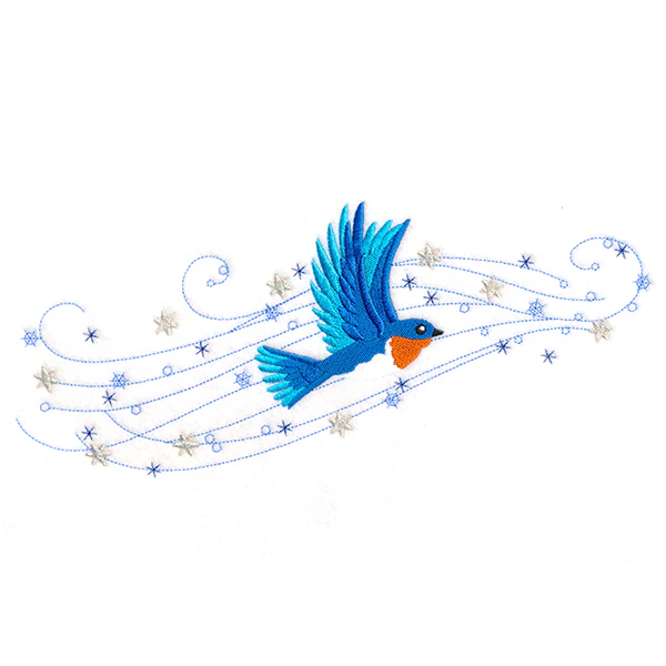 Winter Bluebird in Flight - Image 5