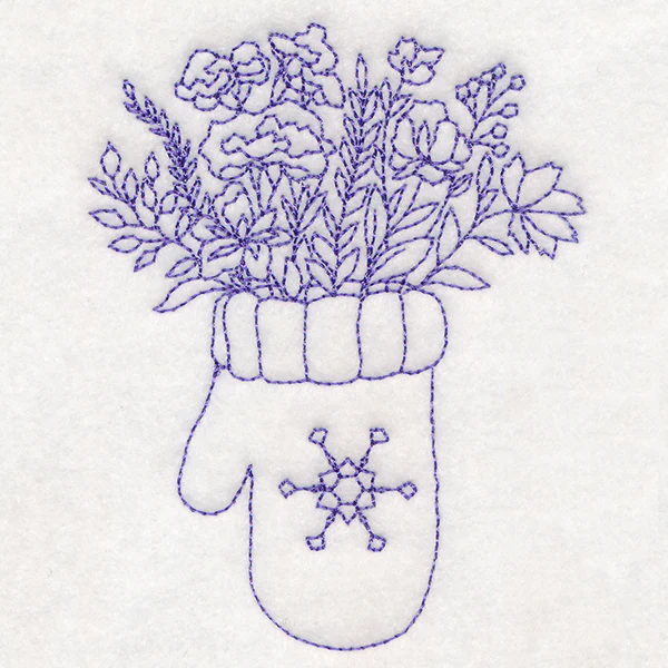 Winter Botanicals Mitten - Image 4