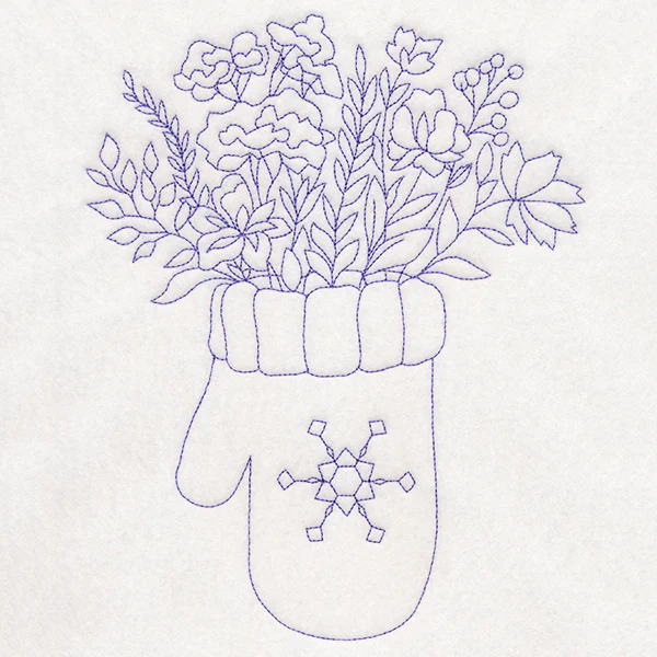 Winter Botanicals Mitten - Image 5
