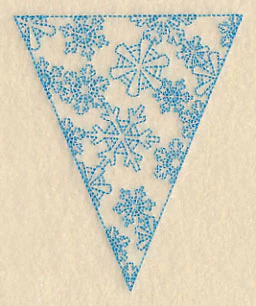 Winter Bunting - Snowflakes - Image 3