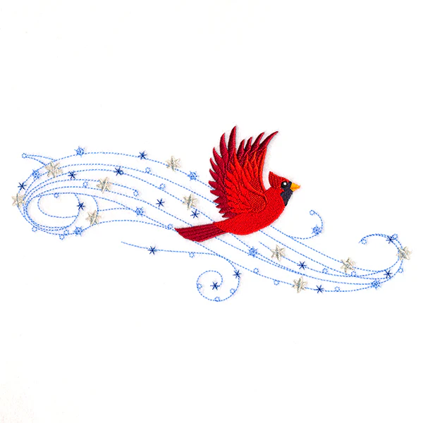 Winter Cardinal in Flight - Image 2