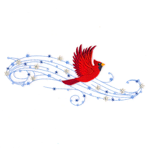 Winter Cardinal in Flight - Image 4