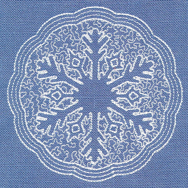 Winter Charm Snowflake (Trapunto) - Image 5