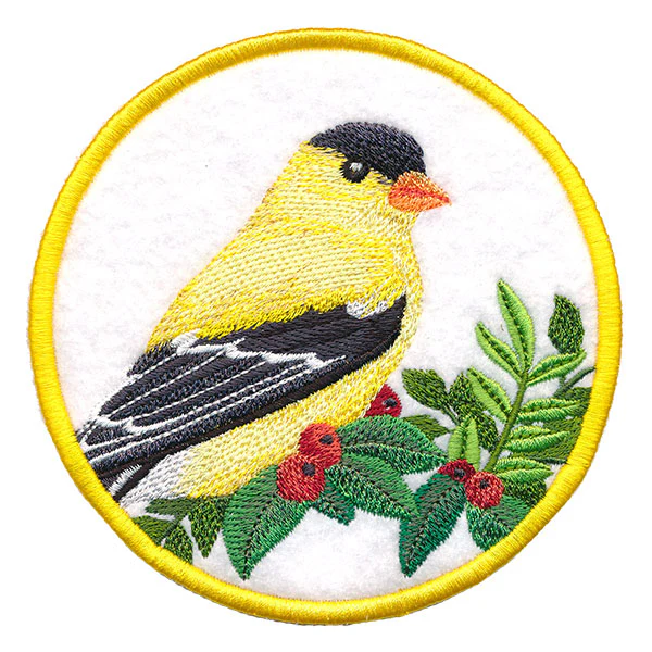 Winter Cheer Coaster - Goldfinch (In-the-Hoop) - Image 3