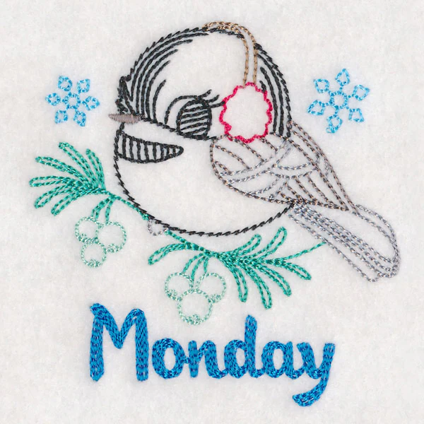 Winter Chickadee - Monday (Vintage) - Image 2