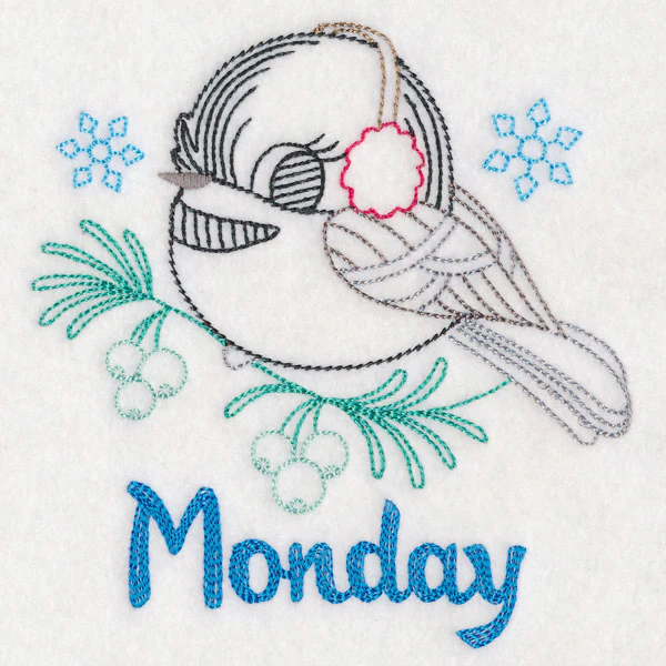 Winter Chickadee - Monday (Vintage) - Image 3