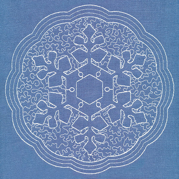 Winter Elegance Snowflake (Trapunto) - Image 6