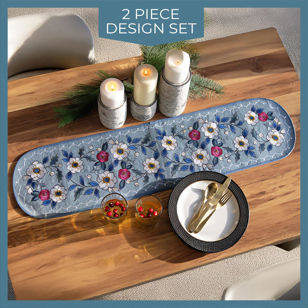 Winter Florals Table Runner Set - Image 13