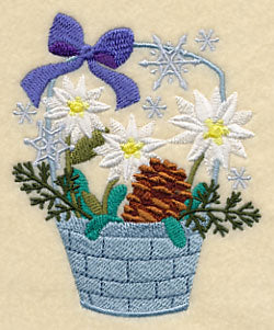 Winter Flower Basket 3 - Image 3