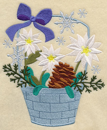 Winter Flower Basket 3 - Image 4