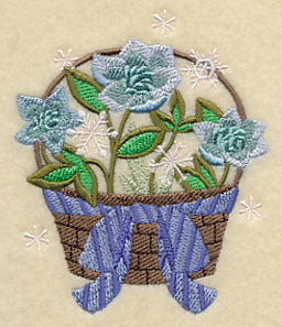 Winter Flower Basket 4 - Image 3